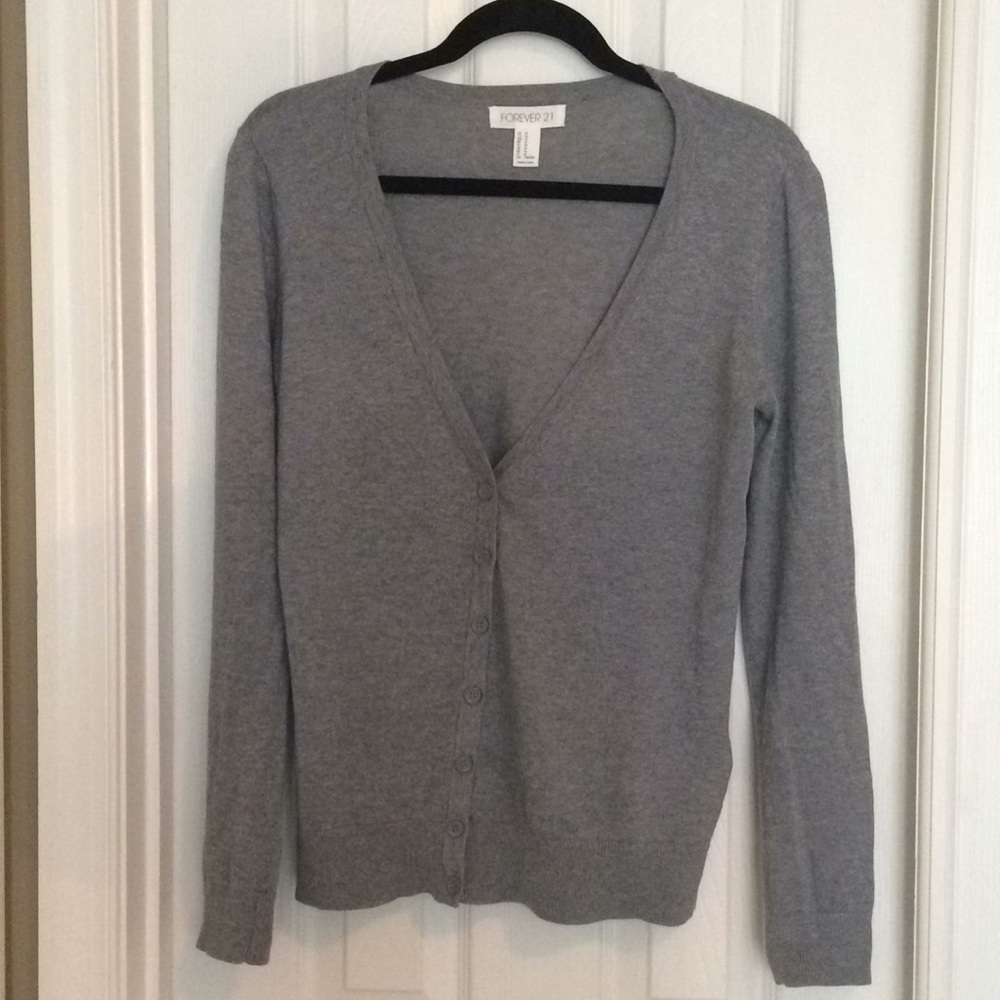 Forever 21 grey cardigan